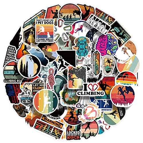 60 PCS Climbing Stickers,Outdoor Extreme Sports Rock...