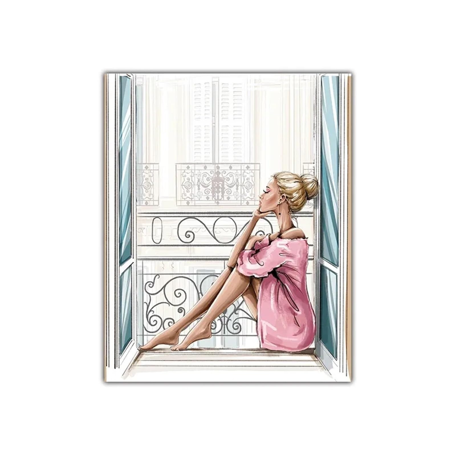 Tableau de décoration murale moderne à talons hauts pour salon chic 50x70cm