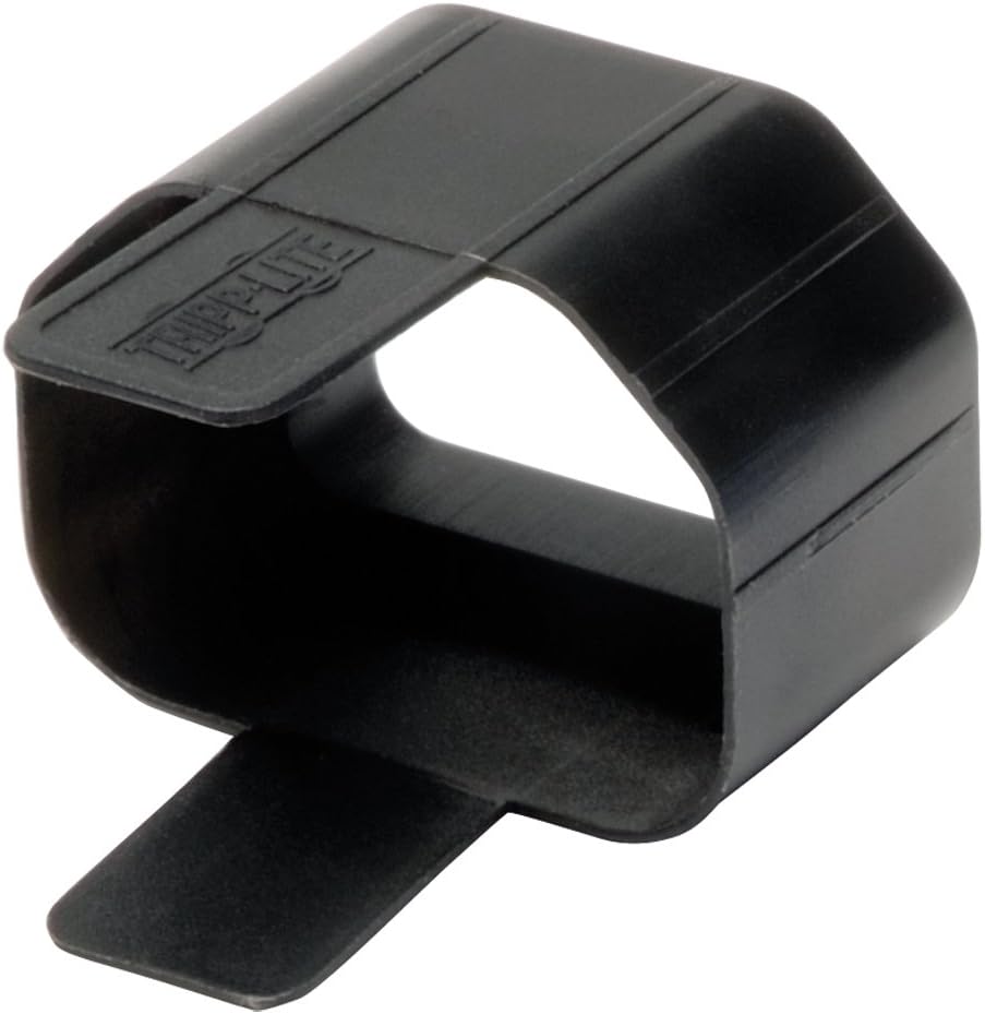 Tripp Lite PLC13BK PDU Plug Lock Connector C14 Power Cord to C13 Outlet - 100 Pack, Black