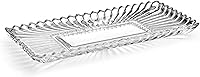 Vista 1 de Mikasa Estate - Bandeja decorativa rectangular de cristal para servir, 14.75 pulgadas