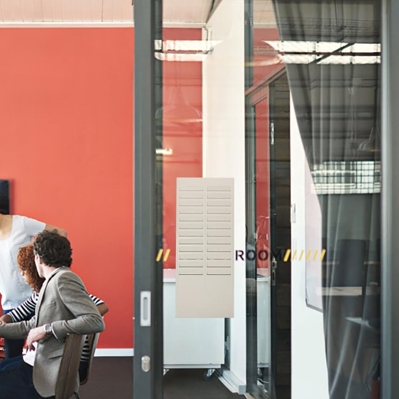 Operitacx Porta Tessere Presenze Multi-slot Plastico Robusto, Supporto Appendibile Staffa per Macchina Rilevazione Presenze, Porta-cartellini per Ufficio e Controllo Accessi Scuole ed Esami