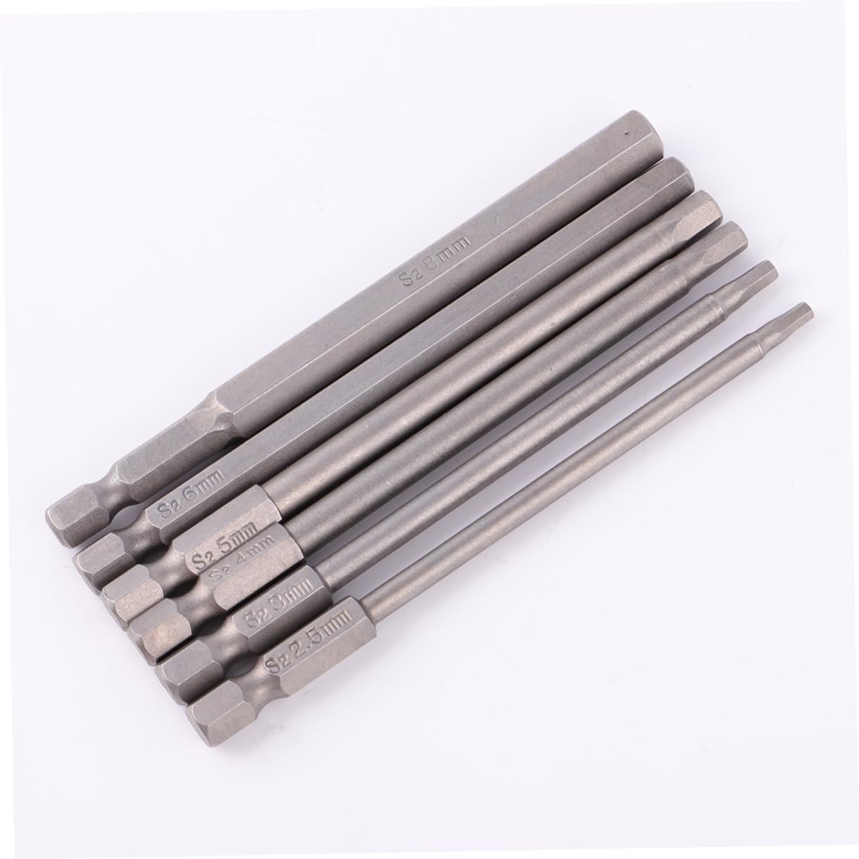 SHINEOFI 3 Set Punta Esagonale Magnetico Vite Spogliato Estrattore Di Bulloni Rotti Argento 6 Pezzi * 3