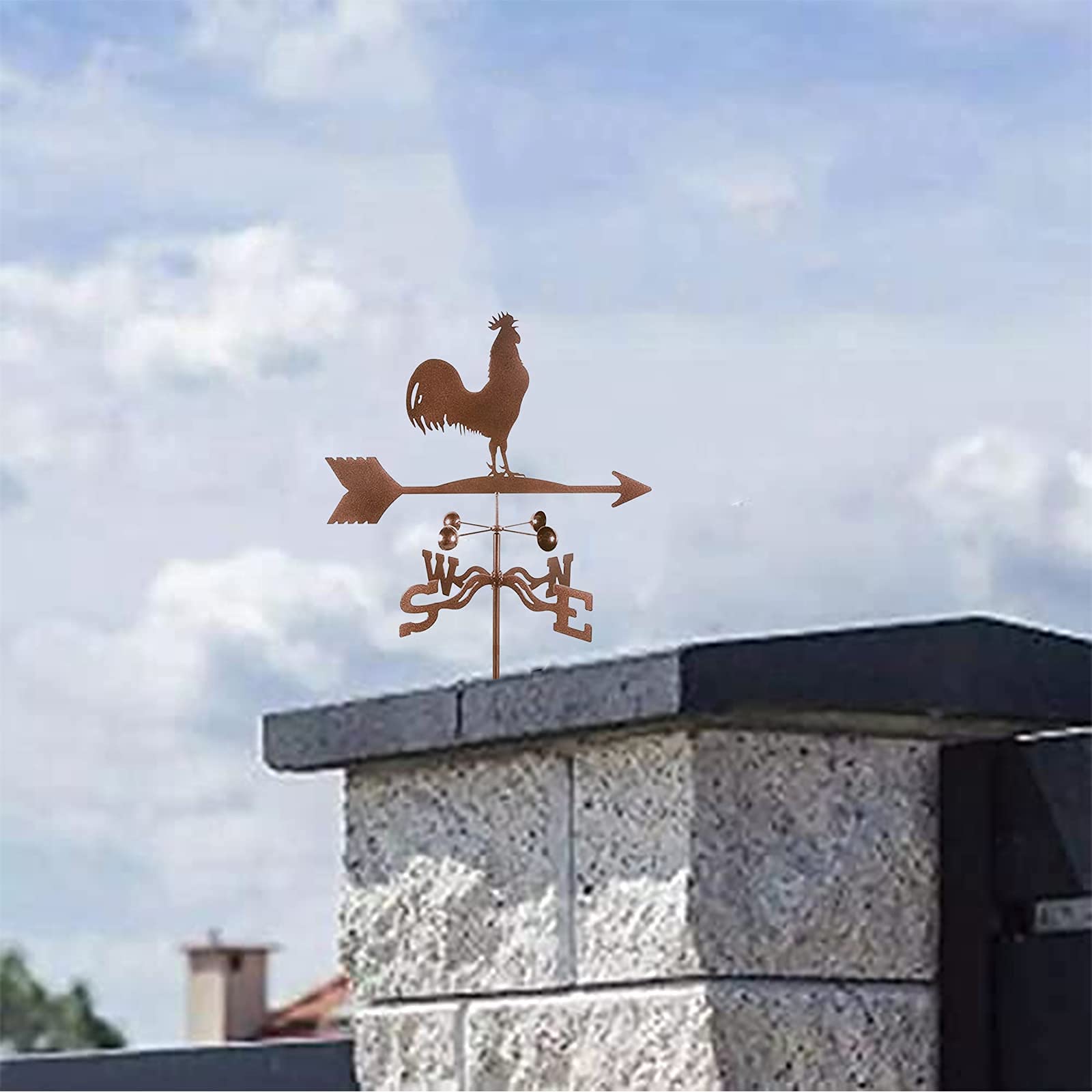 Veleta De Hierro, Indicador De Dirección Del Viento, Soporte De Techo De Viento Para Patio Sharpla Veleta