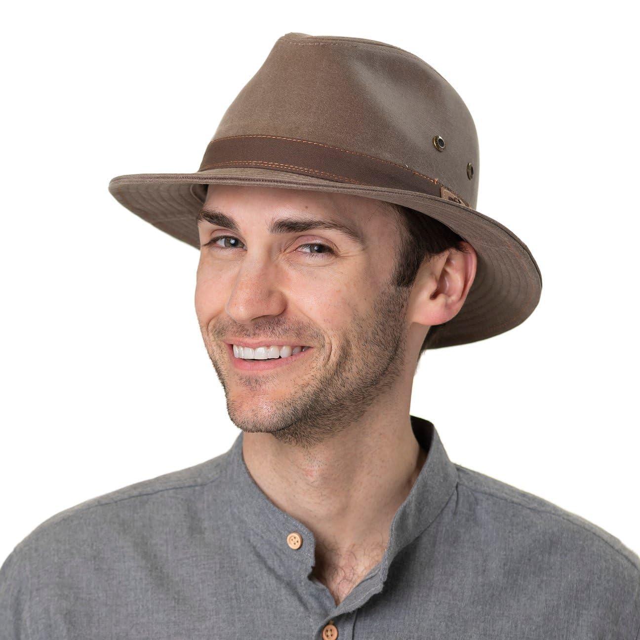 Stetson Sombrero de Tela Vacaville Vintage Hombre - Playa Sol algodón Verano Primavera/Verano