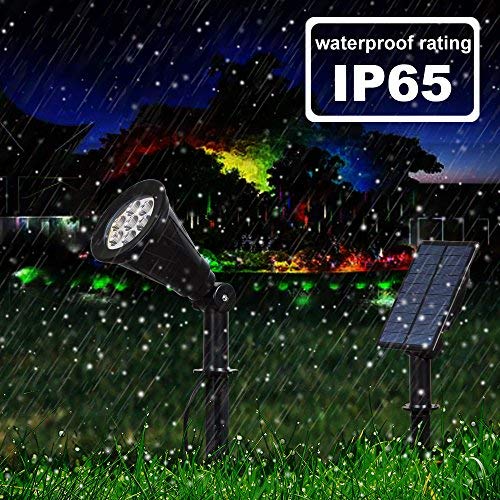 Buy Solar Spotlights, 7 LED Color Changing Solar Lights, TSUNUS