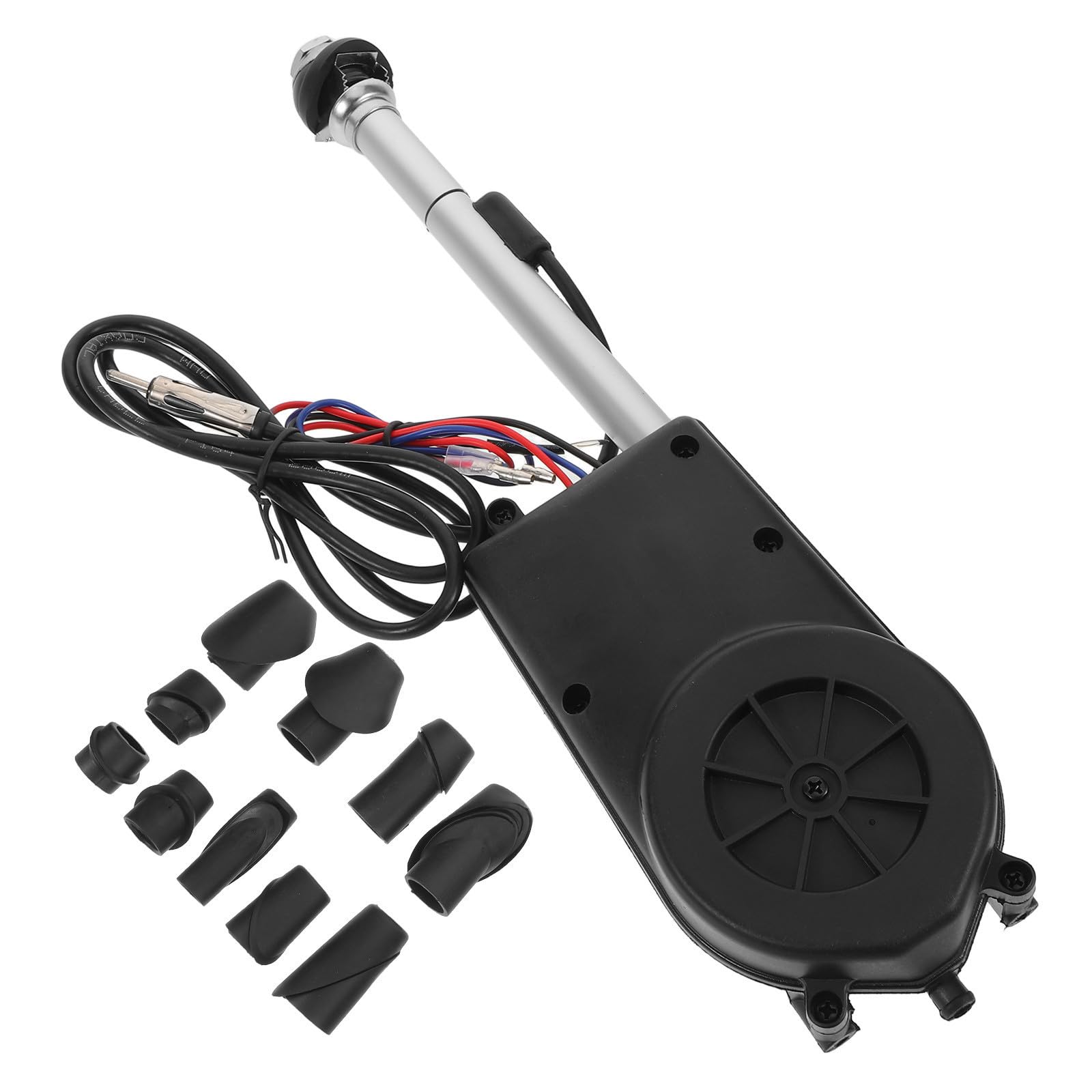 CALLARON Antena Telescópica Automática Adecuado para Uso Automotriz Diseño, Material Metálico y Plástico y Mejora de Señal Am/FM para Coche
