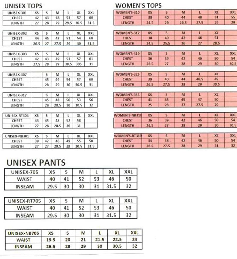 Fabrique Innovations NFL Unisex Team Color Scrub Top, Houston Texans, X-Large