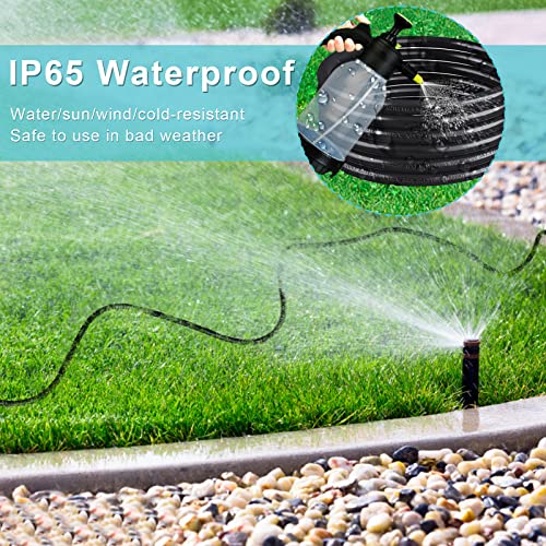 [2Pack] 3Ft Short Black Outdoor Power Extension Cord - Weatherproof Garden 3 Prong 16Gauge Sjtw Grounded Heavy Duty Cord, Single Ac Outside Appliance Exterior Extension Cable For Indoor Outdoors Use #TOP2