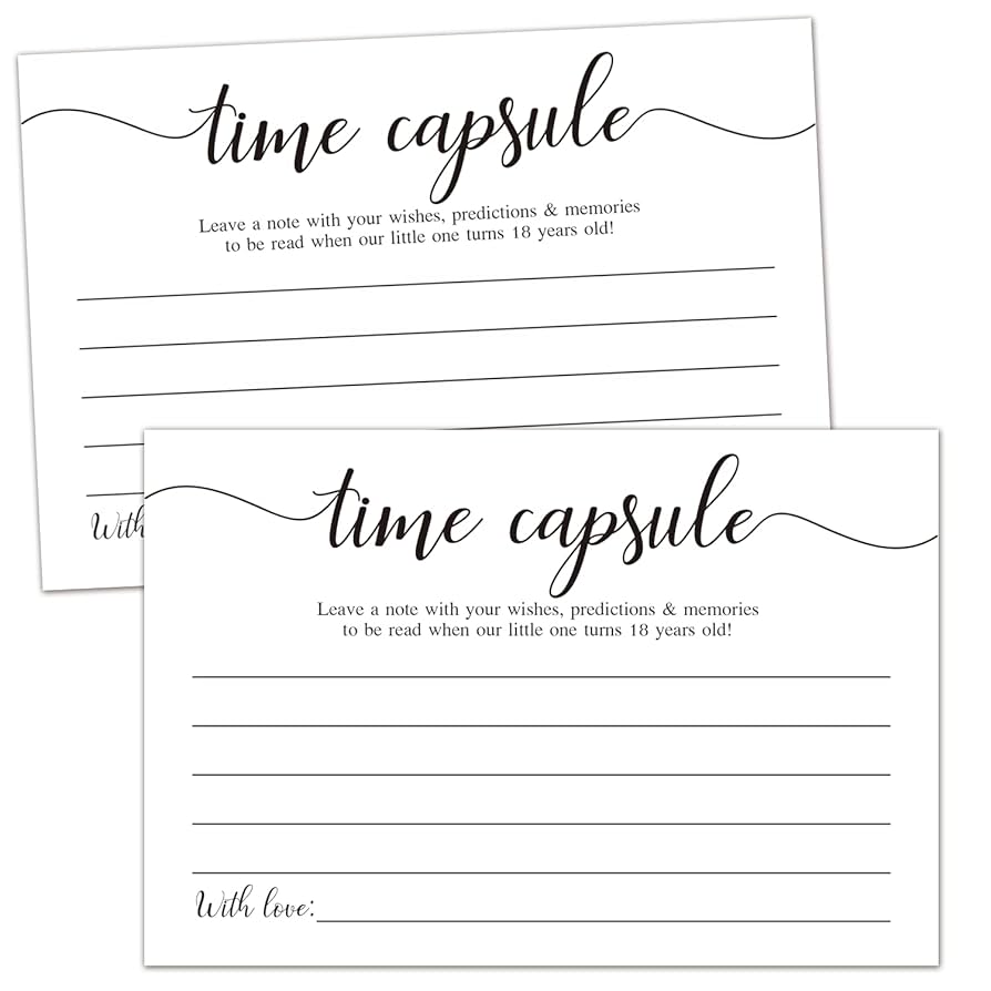 Amazon.com: KRUCVOJO 50 Time Capsule Cards for 1st Birthday or Baby Shower Game Activity,Advice and Wishes Cards,and Anniversary Card for Baby Shower Party Supplies. : Home & Kitchen amazon-com-krucvojo-50-time-capsule-cards-for-1st-birthday-or-baby-shower-game-activity-advice-and-wishes-cards-and-anniversary-card-for-baby-shower-party-supplies-home-kitchen