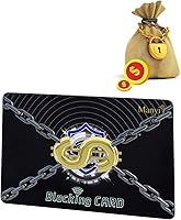 Vista 3 de Manyi 5 tarjetas de bloqueo RFID, protección para toda la cartera y protector de bolso, bloqueador de tarjetas de crédito NFC sin contacto (negro)