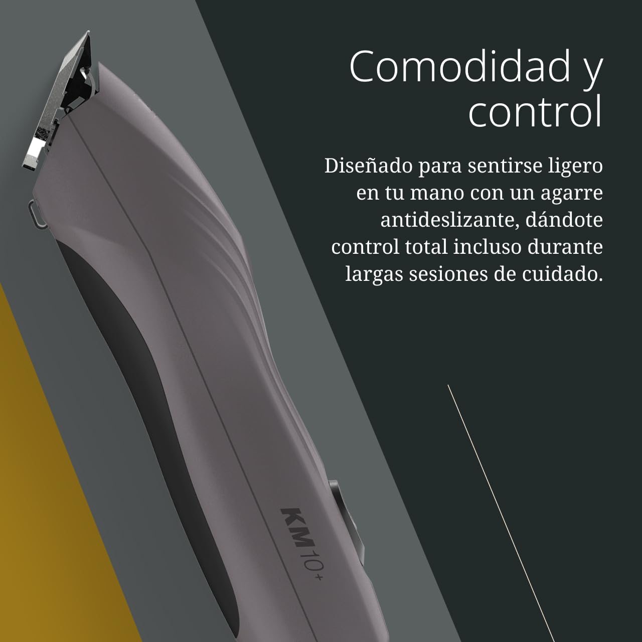 Wahl, KM10+, Máquina de Cortar Pelo para Animales con Cable, Ligera, Silenciosa y Eficiente, Morado