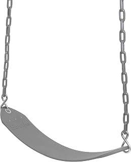 Swurfer Tree Outdoor Swing Set Swings – Playground Swing Seat Replacement, Swing Set Accessories, Easy Installation, Comfortable Heavy Duty Rubber Coated Chains, Weather Resistant, Ages 4 and Up