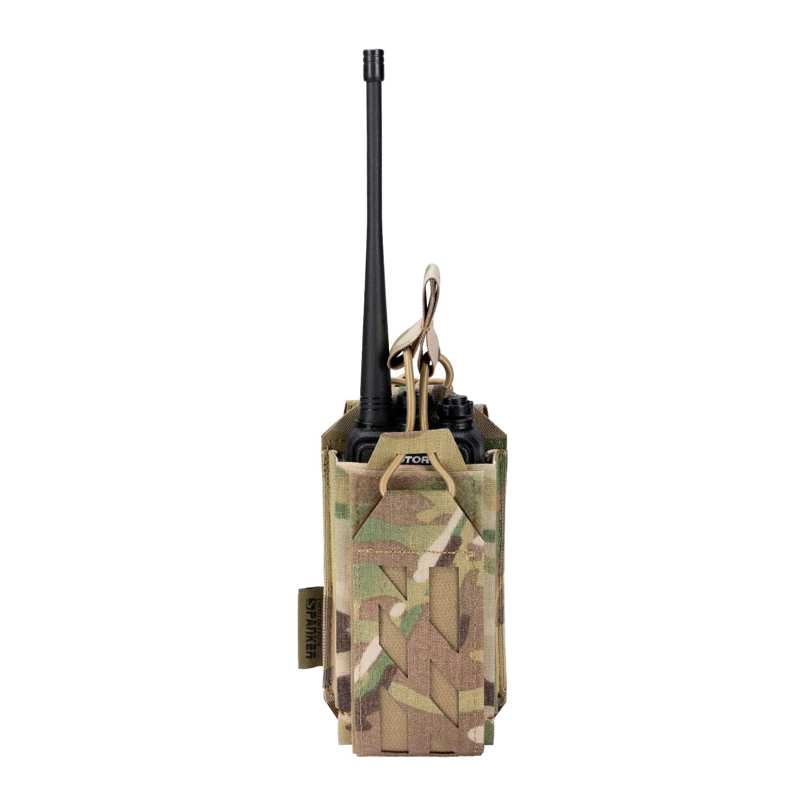EXCELLENT ELITE SPANKER Molle Porte Radio Tactique Poche Radio Militaire pour IA Sécurité et Le Sauvetage