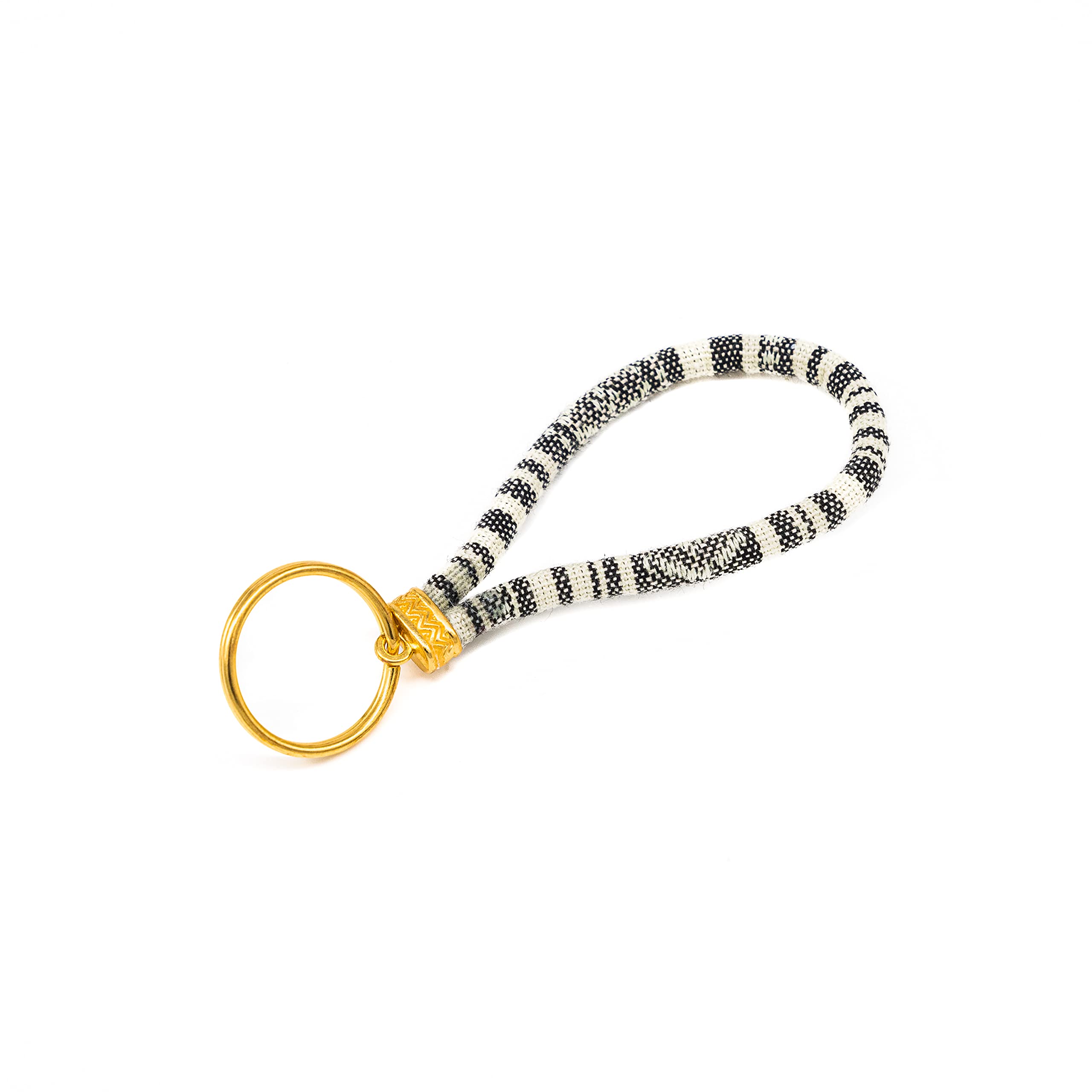 Made by Nami Boho Schlüsselanhänger - Glücksbringer Talisman Handmade Surfer Festival Accessoires - Beste Freundin Geschenk Geburtstag - Taschenanhänger (Weiß)