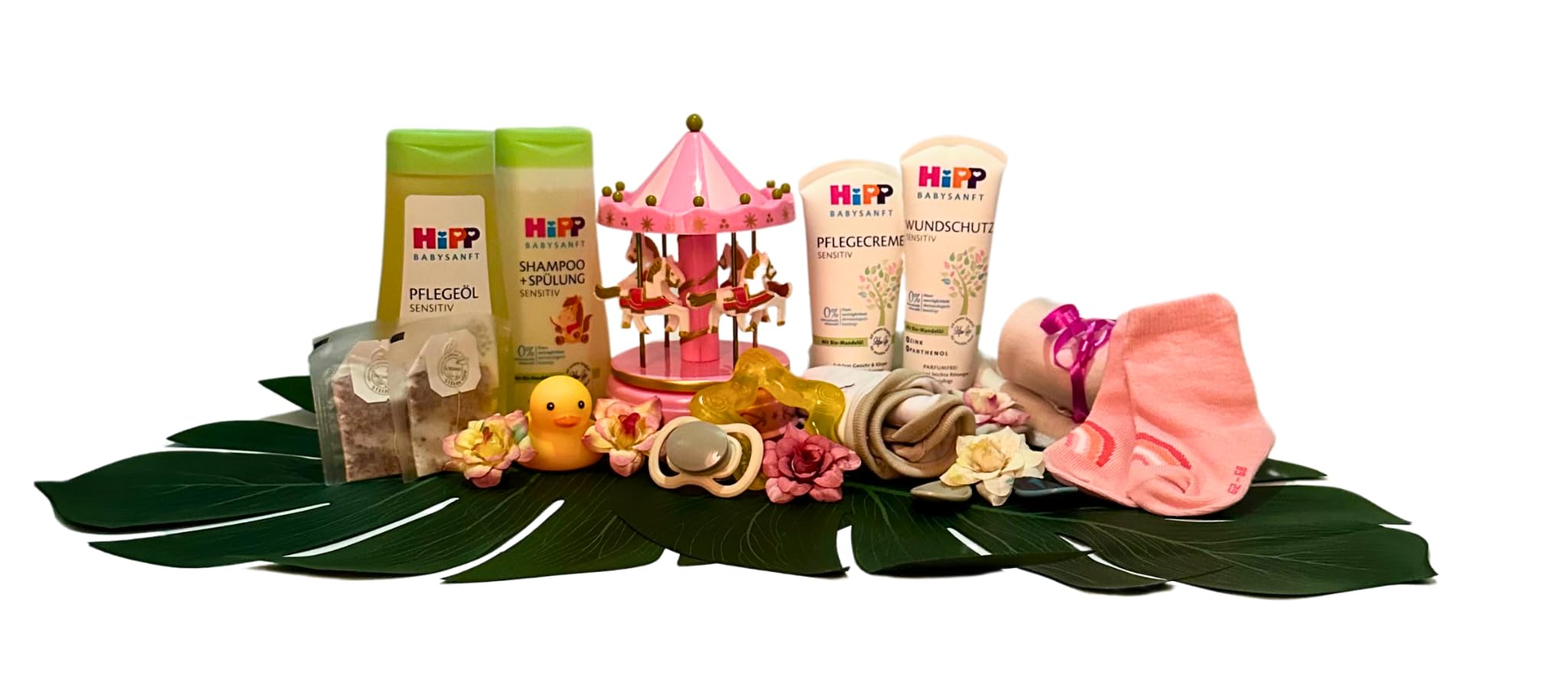 Gâteau de couches pour fille fabriqué à la main Cadeau de naissance baptême avec boîte à musique