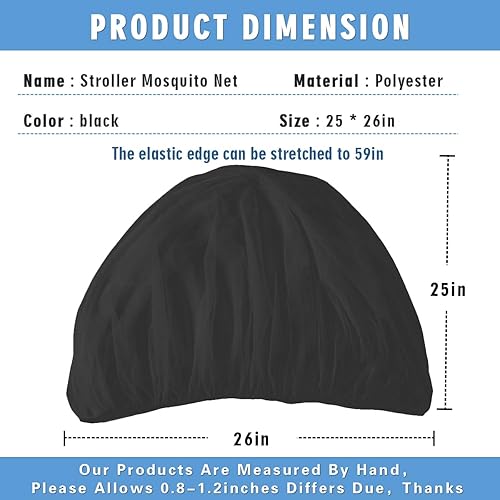 Miniatura 2 de Mosquitera para cochecito  Mosquitera protectora para cochecito de bebé, paquete de 2  Red perfecta para cochecitos, moisés, cunas, corrales, Pack N