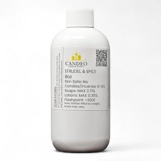 Strudel & Spice Fragrance Oil (8oz Bottle) | Candle Making, Soap Making, Room Sprays, Bath Bombs, Lotion, Car Fresheners, Wax Melts | Candeo Candle Supply | Phthalate Free & Prop 65 Compliant
