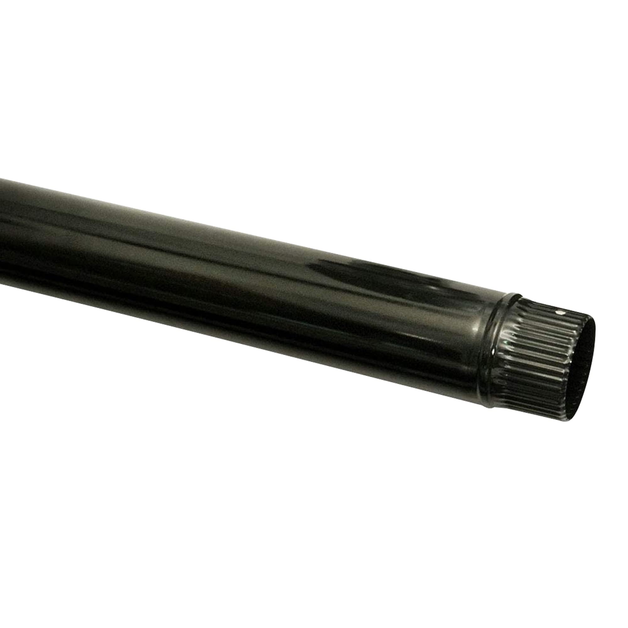 Tubería en color negro vitrificada a 900°C - Ø150mm - 1 metro - para conductos de estufas y chimeneas