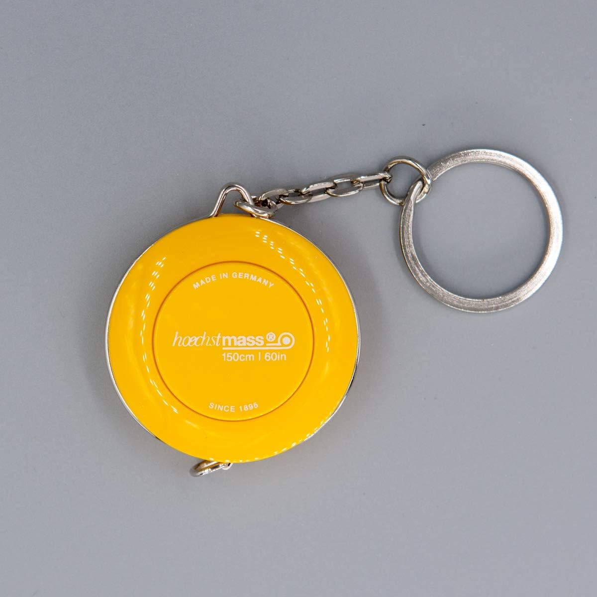 150cm/60inch Yellow Mini Flexible Pocket-Roller Tape Measure Keychain Ruler hoechstmass Picco Germany