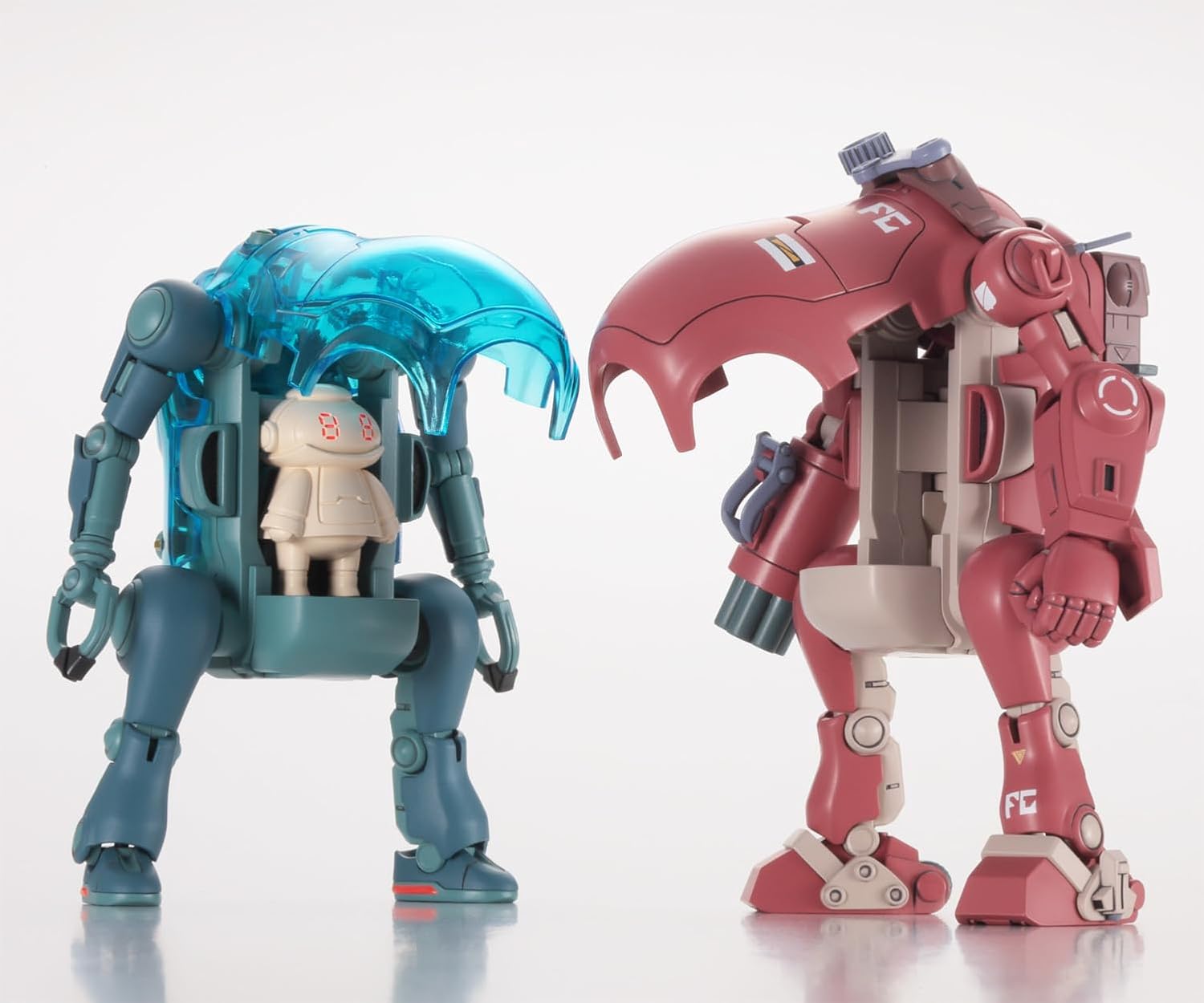 Hasegawa 120116 664811 1/35 MechatroWeGo Votoms Collab Series 2, Bruthsdog & DIDILIUMCAPSULE, Multi-Coloured
