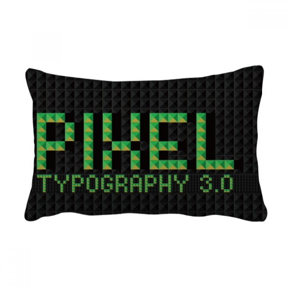 Coussin lombaire pixel 40x60 cm multicolore pour décoration de canapé salon