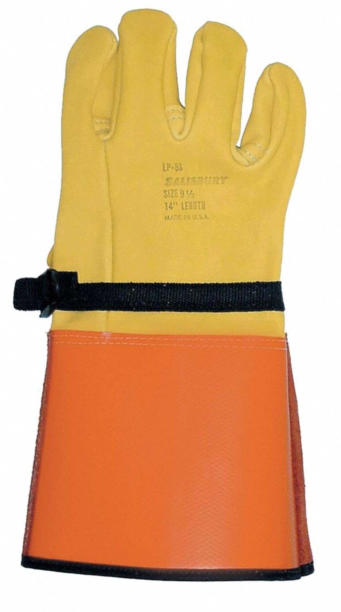 Elec Glove Protector, 10-1/2, YLW/Orng, PR