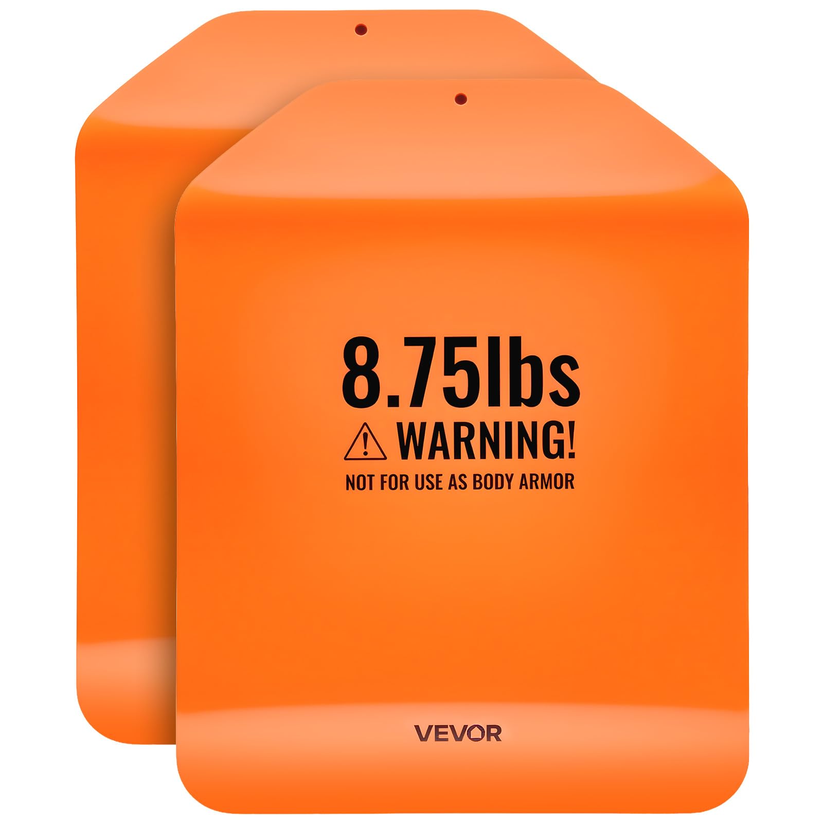 VEVOR Plaques de poids incurvées pour gilet, paires de 5,75/8,75/6,6 kg, plaques lestées tactiques en acier de qualité supérieure pour gilet, design ergonomique, pour l'entraînement de force