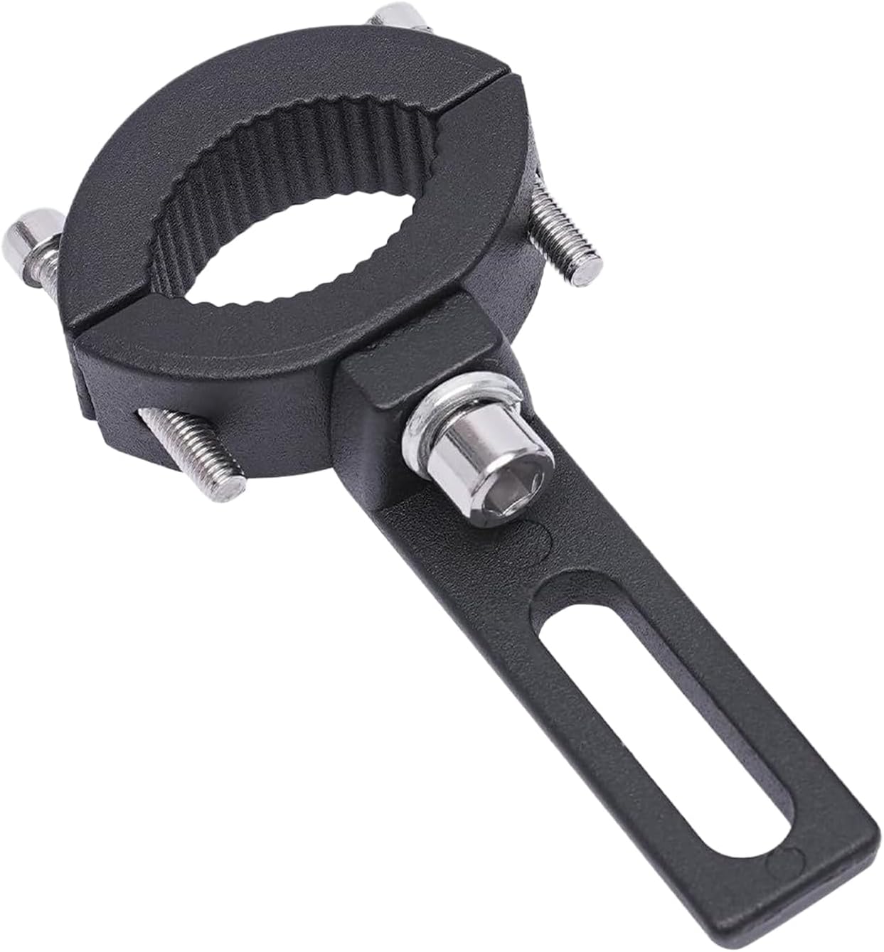 Motorcycle Headlight Mount – Adjustable Fork Clip 22-35mm, Shock Bumper Support Bracket, Extended Spotlight Holder | Stable Vibration Control Structure for Street Off Road Riding