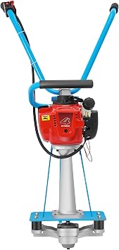 35.8CC Gas Powered Concrete Screed with 4-Stroke Engine, Vibrating Screed Machine with 573lbs Force, 9500-10000 VPM, Steel Frame Construction for Driveways, Slabs Ruler Not Included