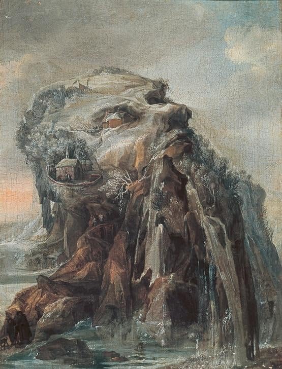 Allégorie de l'hiver Joos De Momper grand tableau de salon