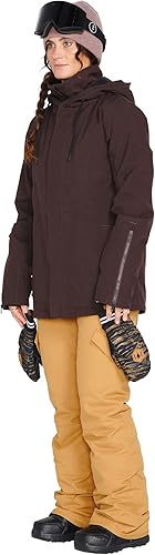Miniatura 4 de Volcom Sherwin - Chaqueta de invierno con capucha aislada para snowboard y esquí para mujer