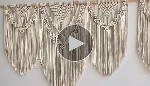 Macrame tapestry ♡BIGsize　サンセット　オーダー注文にて Amazon.com: QLBUJ Large Macrame Wall Hanging Natural