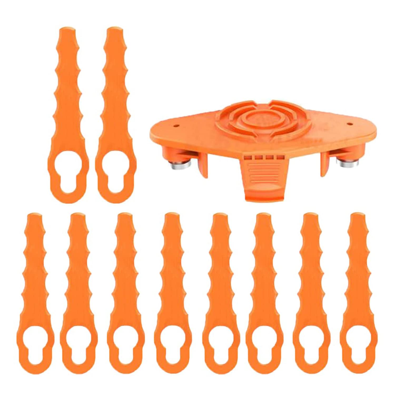 Primega 1 X Wa0010 Replacement Blade For Worx Wg150 Wg154 Wg163 Wg160 Wg180 Wg175 Wg155 Wg151 Strimmer Trimmer With 10 Replacement Blades