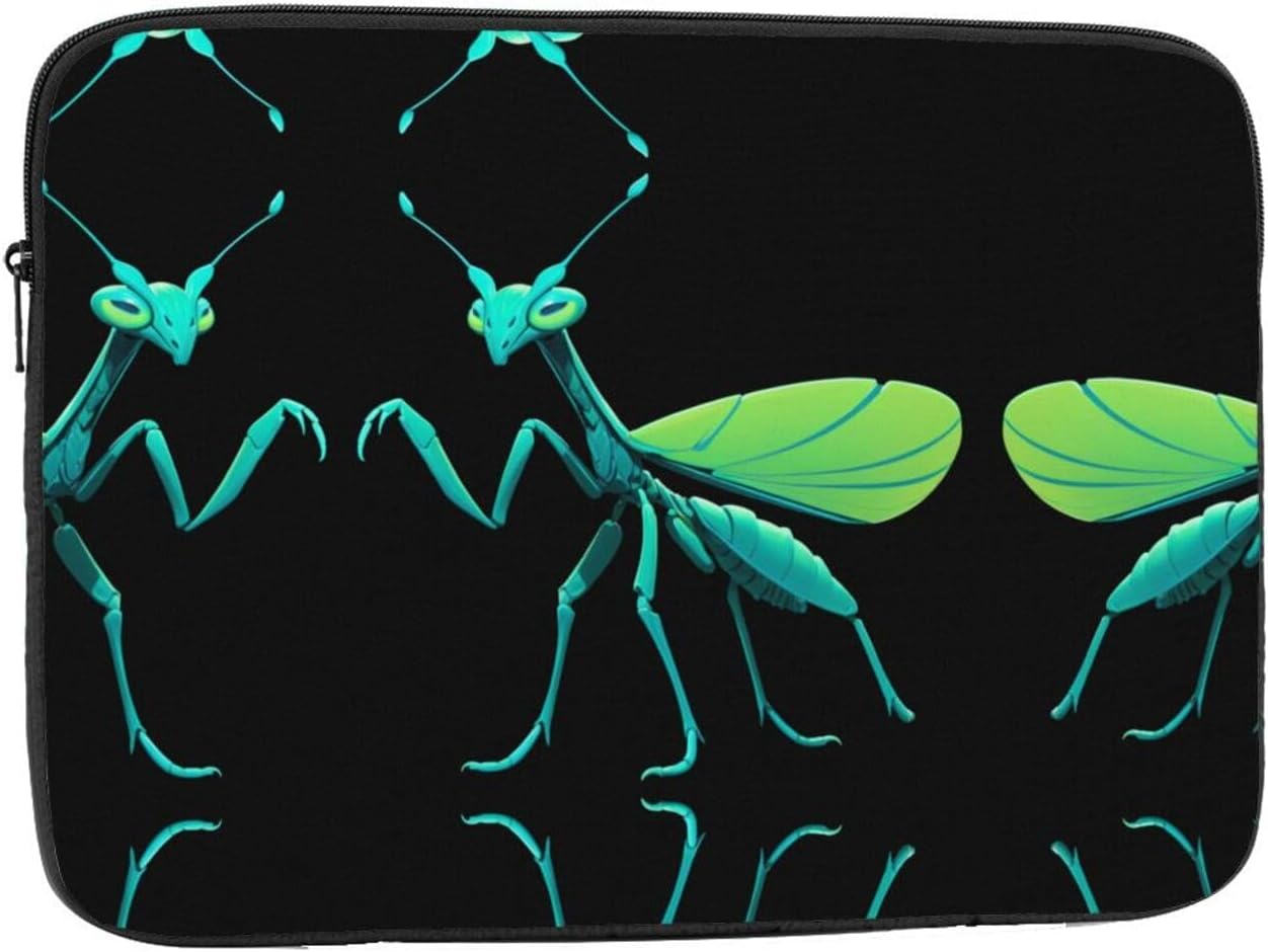 Glow-in-Dark Mantis Printed 13 inch Laptop Case, Business/Office Commuter Laptop Case