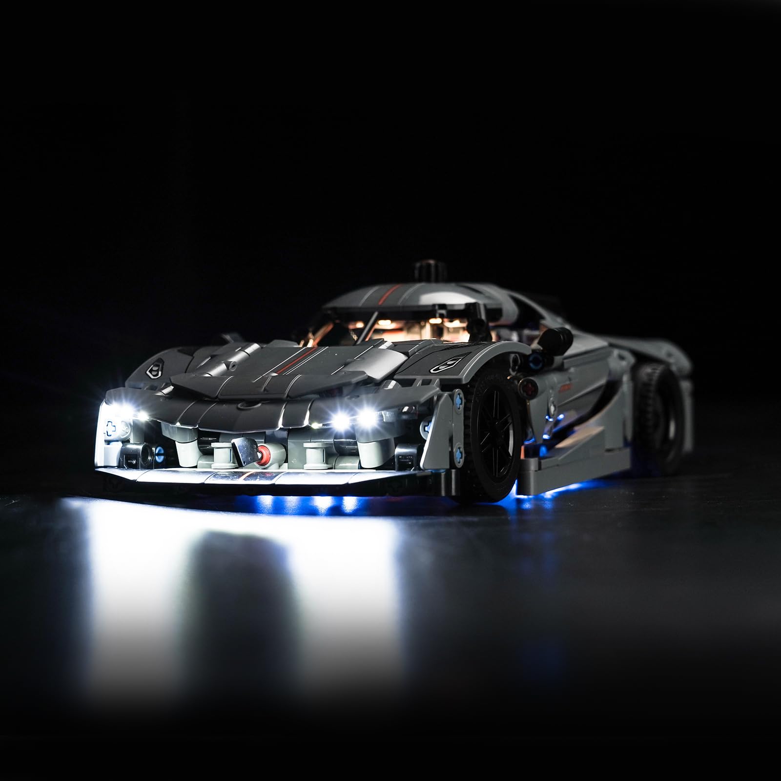 Light Kit Compatible with Lego Technic Koenigsegg Jesko Absolut Grey Hypercar (No Model)