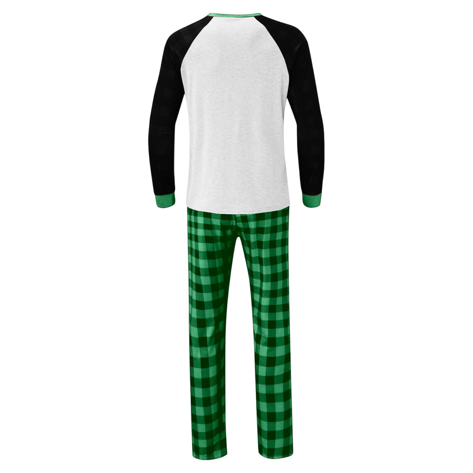 Pyjama Noël Famille Grande Taille Ensembles de Pyjama Noël Chaud Costume Famille Pyjamas Impirmé de Couple Ensemble Femme Homme Printemps Automne Hiver Deguisement Mere Noel