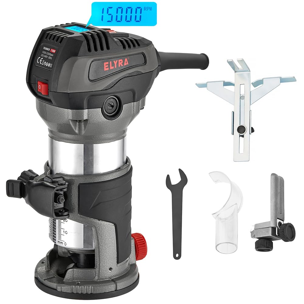 Elyra Fresa elettrica manuale 710 W con display LCD