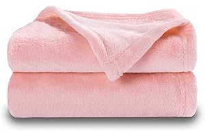 NANPIPER Baby Blanket - Extra Soft and Fuzzy Microfiber Plush for Toddlers (30"x40", Pink)