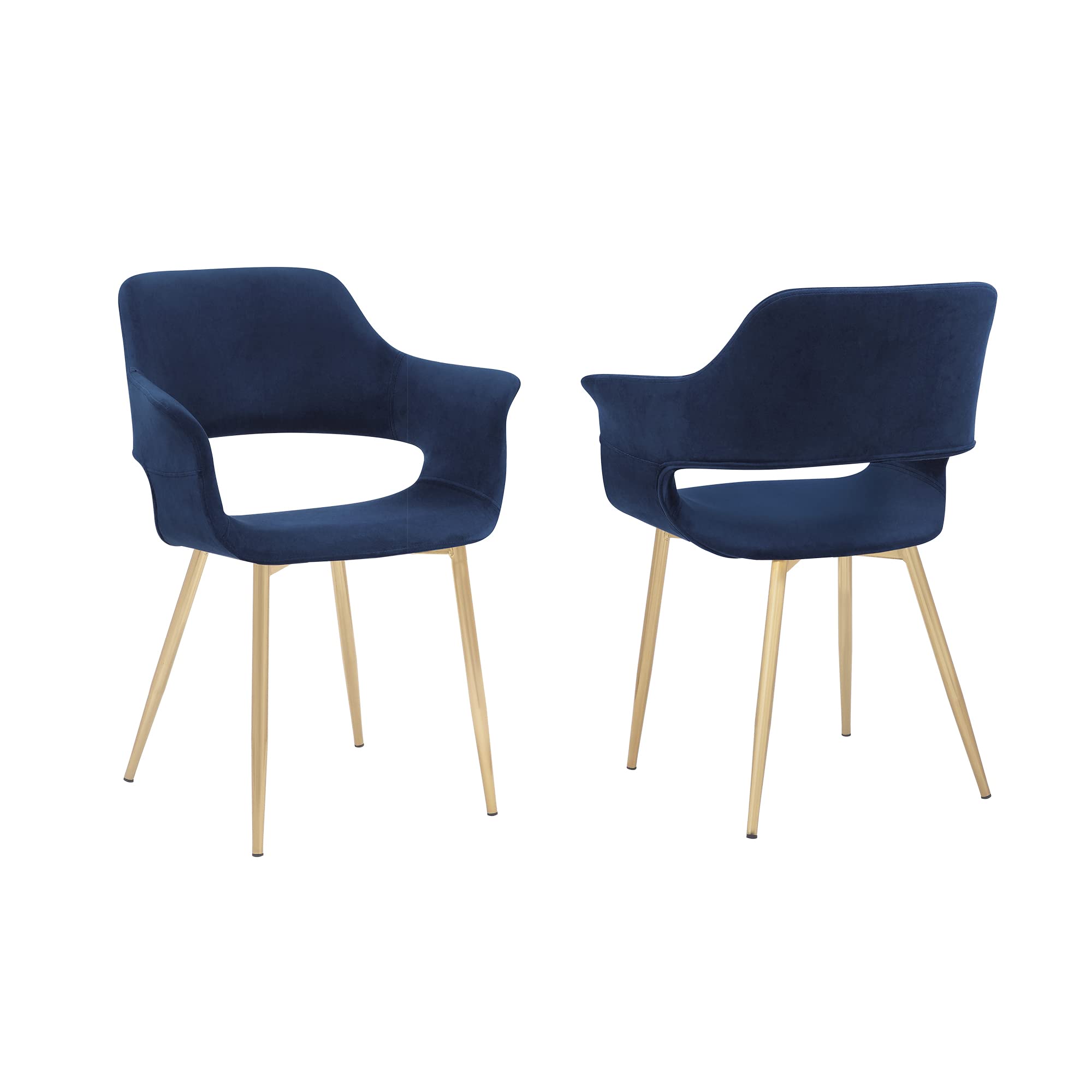 美品 アルメンリビング(Armen Living) ダイニングチェア ブルー 美品 アルメンリビング(Armen Living) ダイニングチェア ブルー