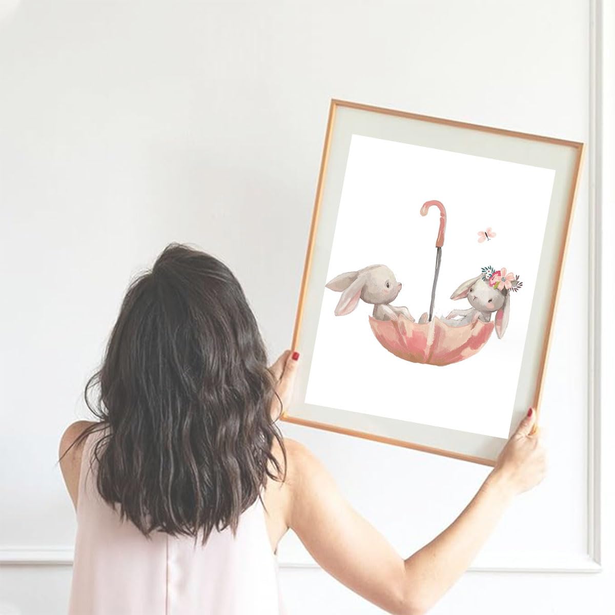 Zamety Set of 3 Cartoon Nursery Prints, A4 Kids Wall Art, Cute Rabbit Kids Posters for Boy Girl Baby Room Bedroom or Playroom - Image 4