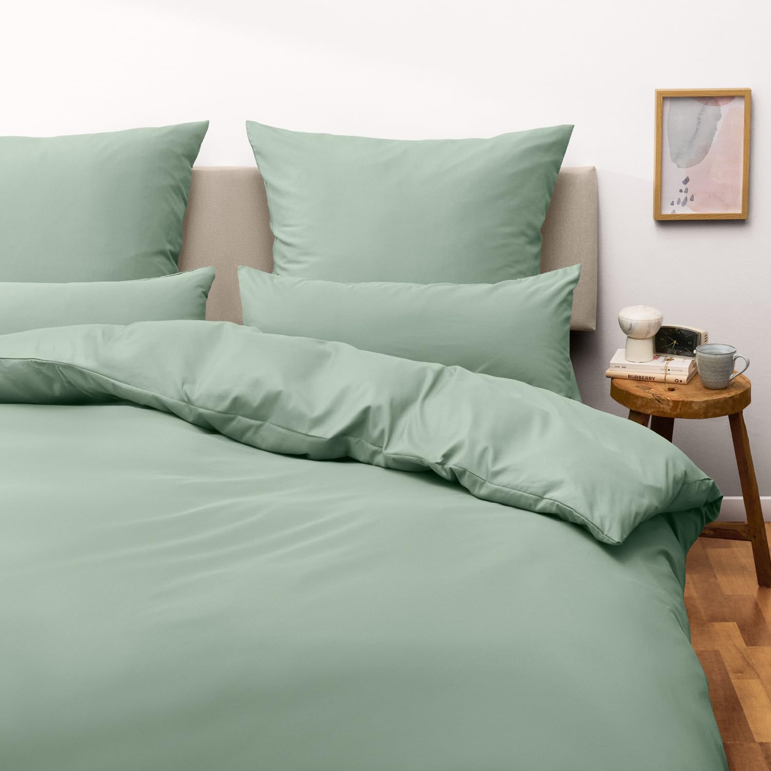 Blumtal Copripiumino Matrimoniale 250x200 e Federe 50x80 - Set di Lenzuola in microfibra extra morbida certificata Oeko-Tex, Set Copripiumino Matrimoniale con 2 Federe - 3 pezzi - Verde Chiaro