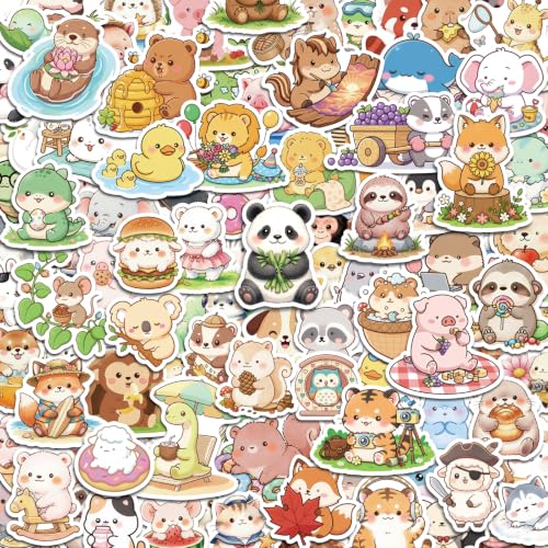 200 Pcs Cute Kawaii Animal Stickers for Kids, Girls, Boys and Teens