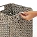mDesign Juego de 2 cajas de almacenaje – Cajas organizadoras plegables hechas...