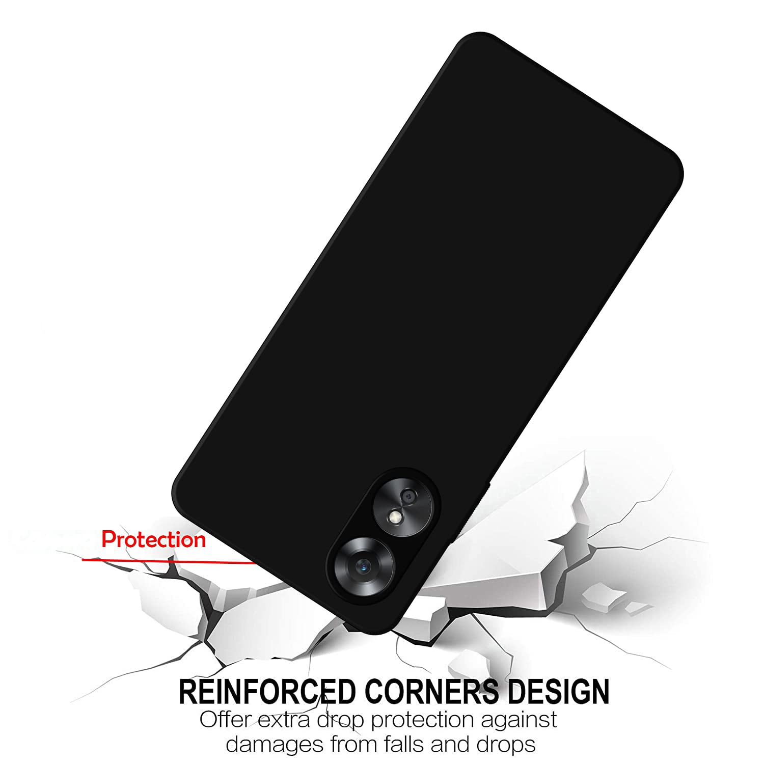 Oppo A17 Matte Case - Slim & Protective -4 Oppo A17 Matte Case - Slim & Protective -4