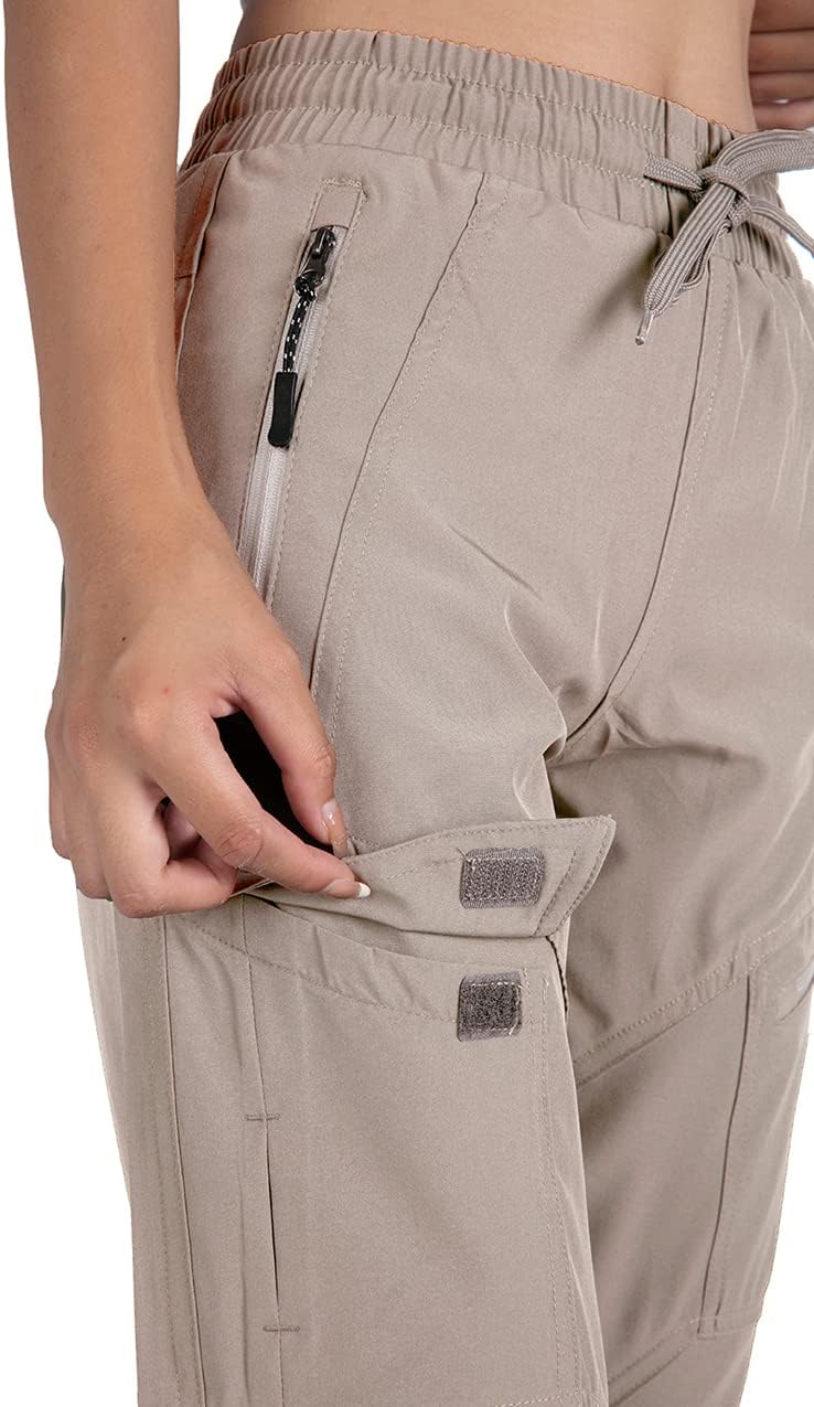 Women's Cargo Joggers Workout Pants Outdoor Lightweight Quick Dry Athletic Travel Hiking Pants - Image 6