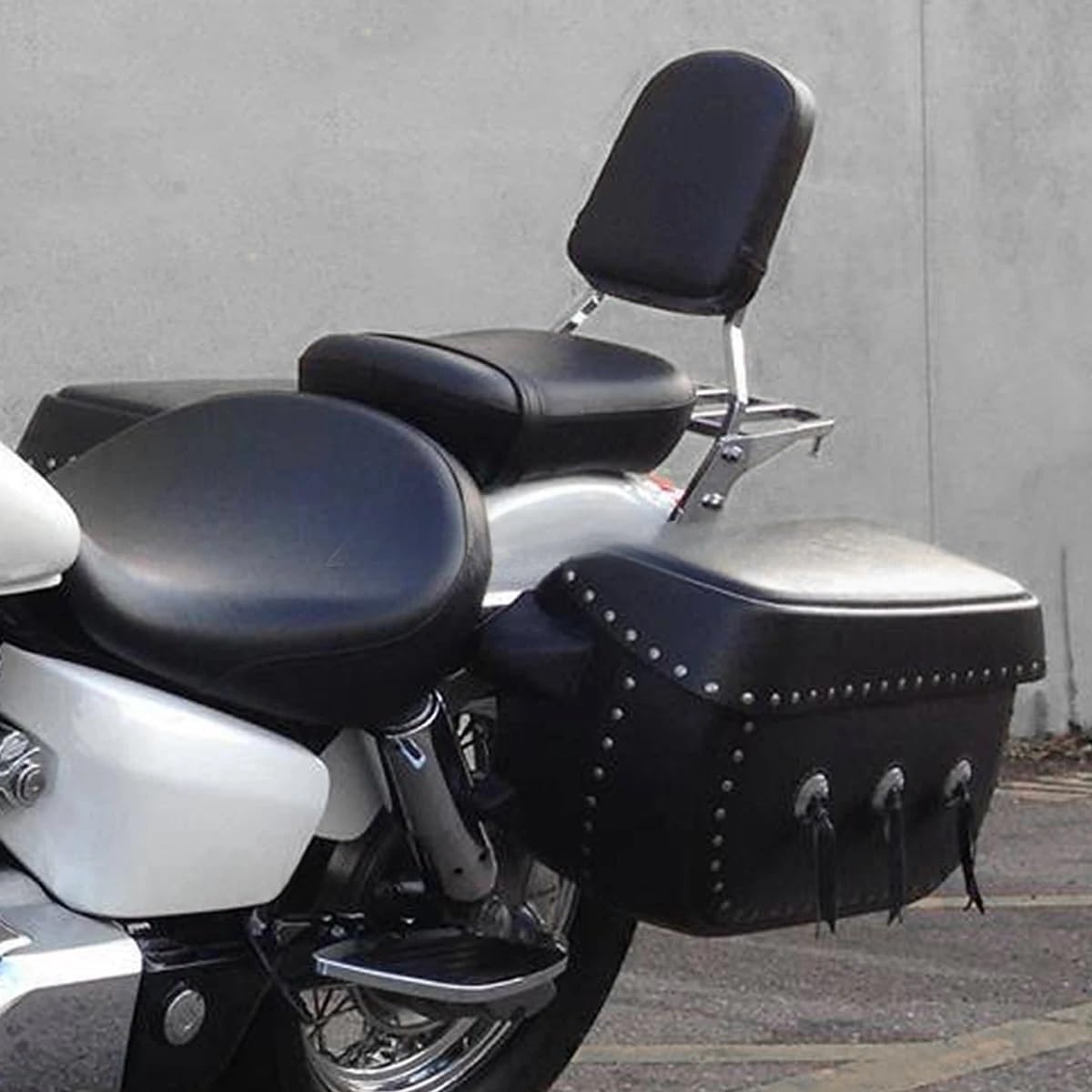 後部背もたれクッシュ オートバイクローム乗客背もたれ