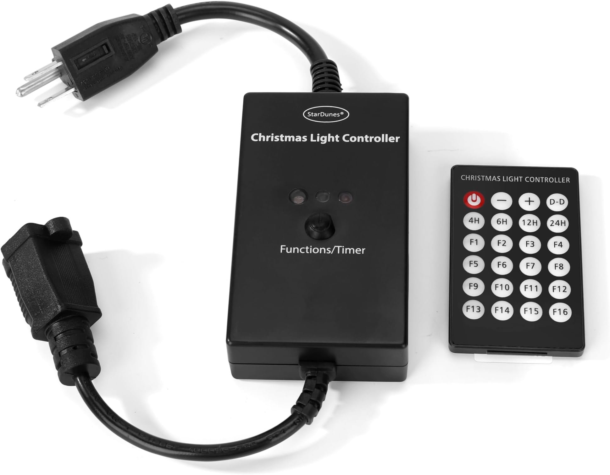 Christmas Light Controller - Clearance Sale 16 Dazzling Flash/Fade Functions, 5 Timer Functions, Full Function Remote