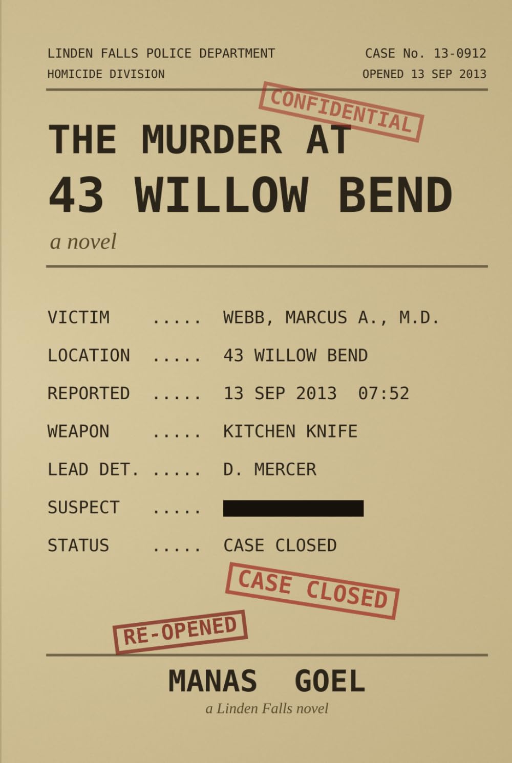 The Murder at 43 Willow Bend: A Crime Novel