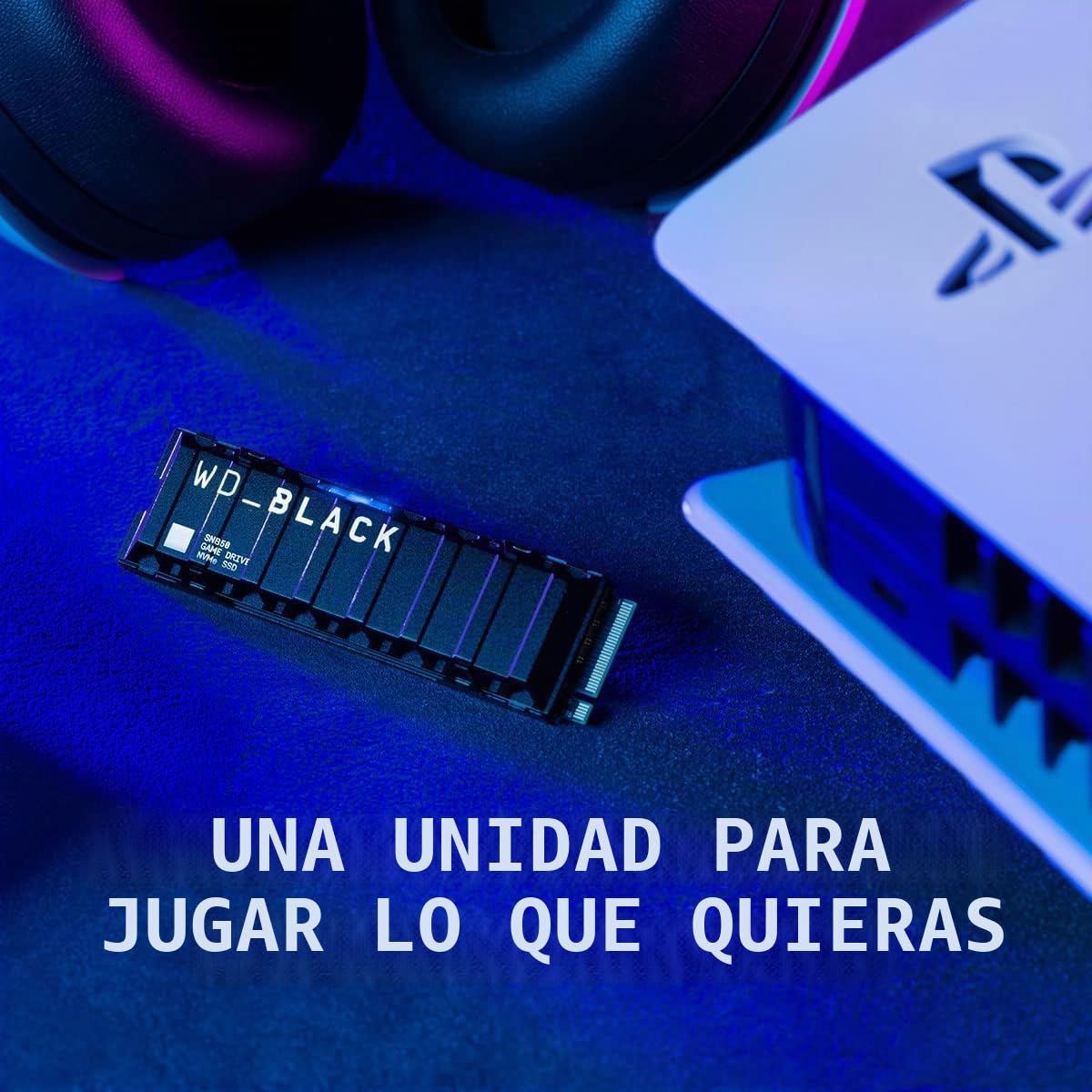WD-Black SN850 2TB NVMe SSD - Licencia Oficial para Consolas PS5 - hasta 7000 MB/s