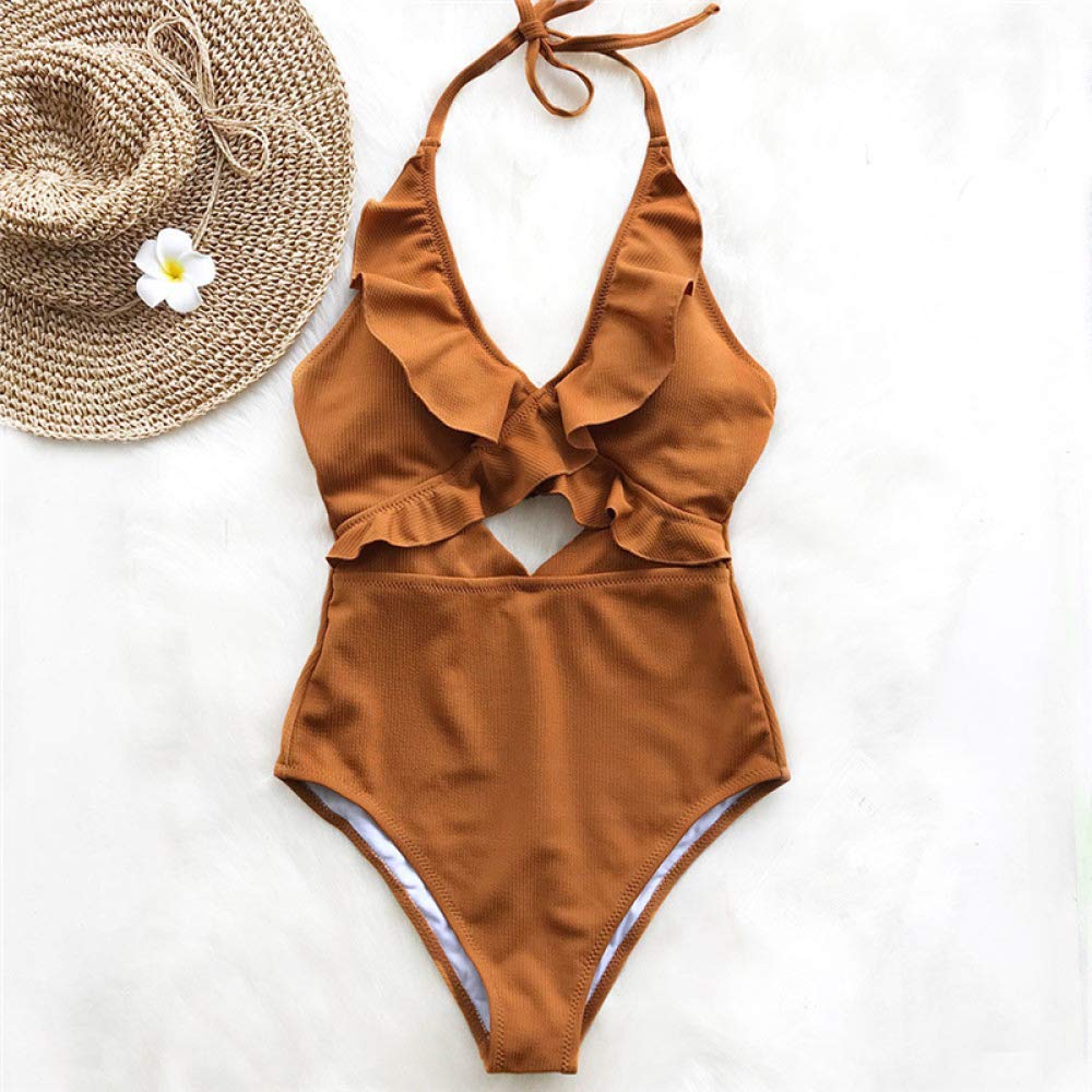 Maillots de Bain à Volants Femmes Halter Ladies Beachwear